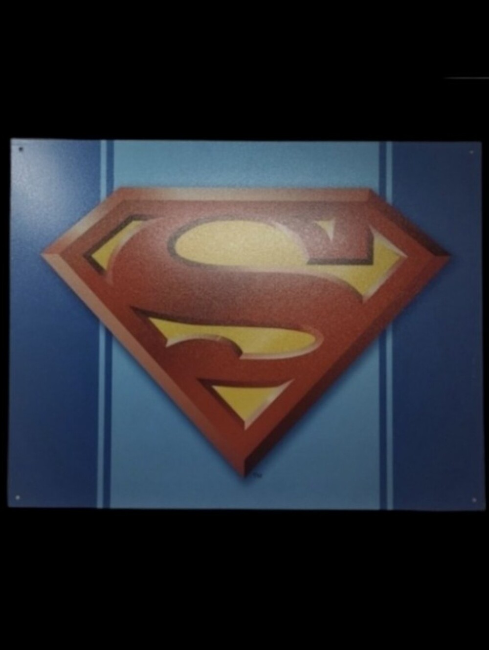 NEW - DC COMICS SUPERMAN LOGO 12.5"×16" METAL SIGN